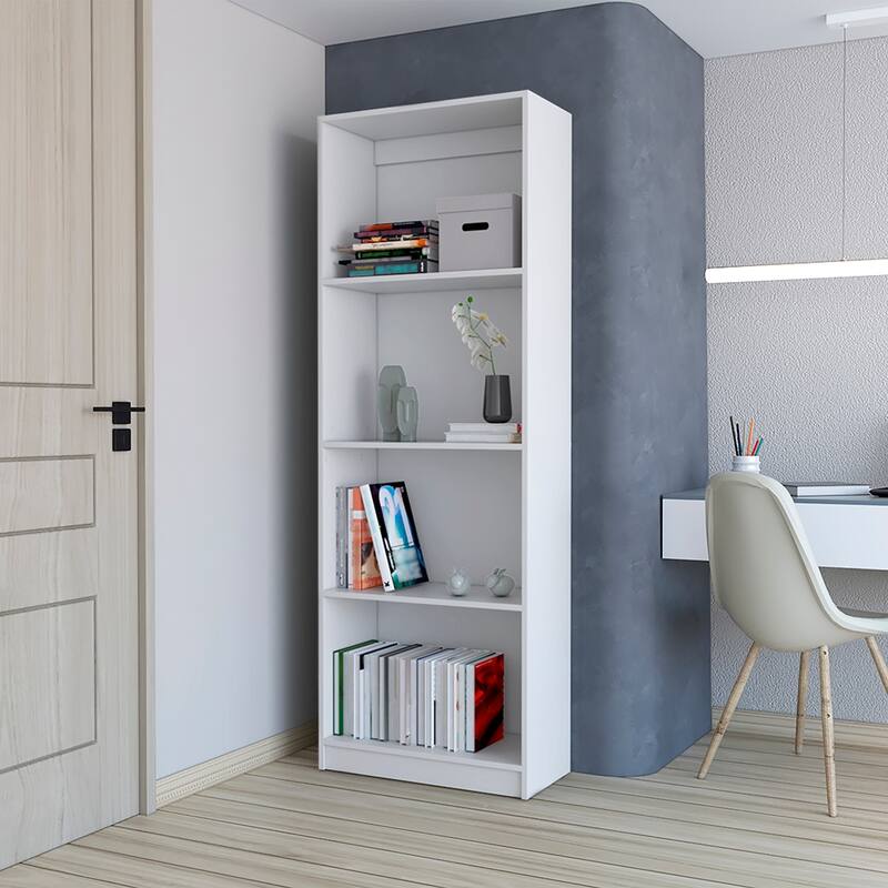 Bookcase Benzoni, Office, White,High quality and durable