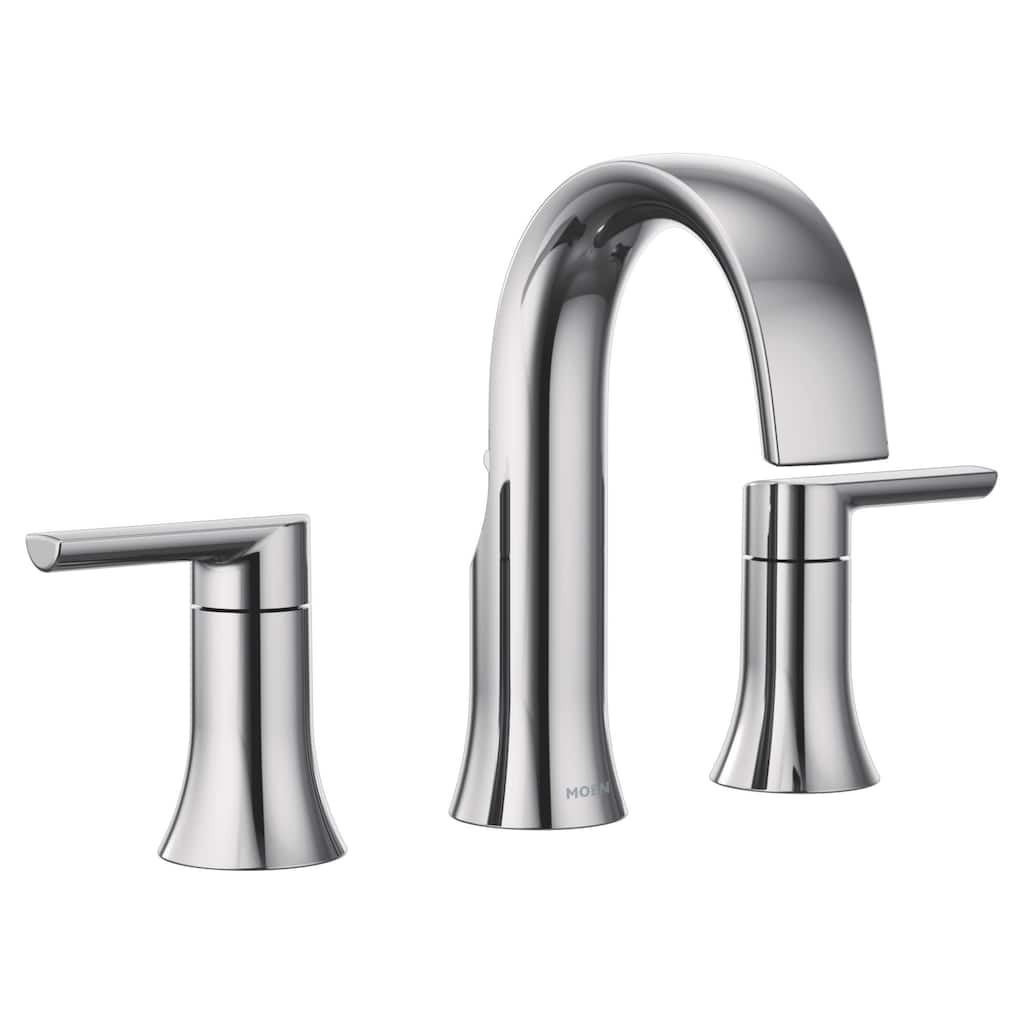 Moen TVS6925 Doux 1.2 GPM Widespread Bathroom Faucet with Pop-Up Drain - Chrome
