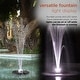 preview thumbnail 6 of 10, Alpine Corporation 550-GPH Pump 48-LED Light Floating Spray Fountain, Black