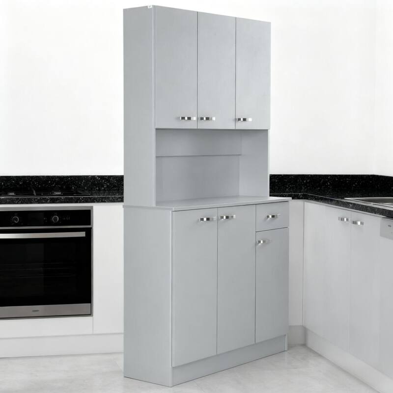 Kitchen Pantry Tall Storage Cabinet with Microwave Stan Kitchen Pantry Cabinet