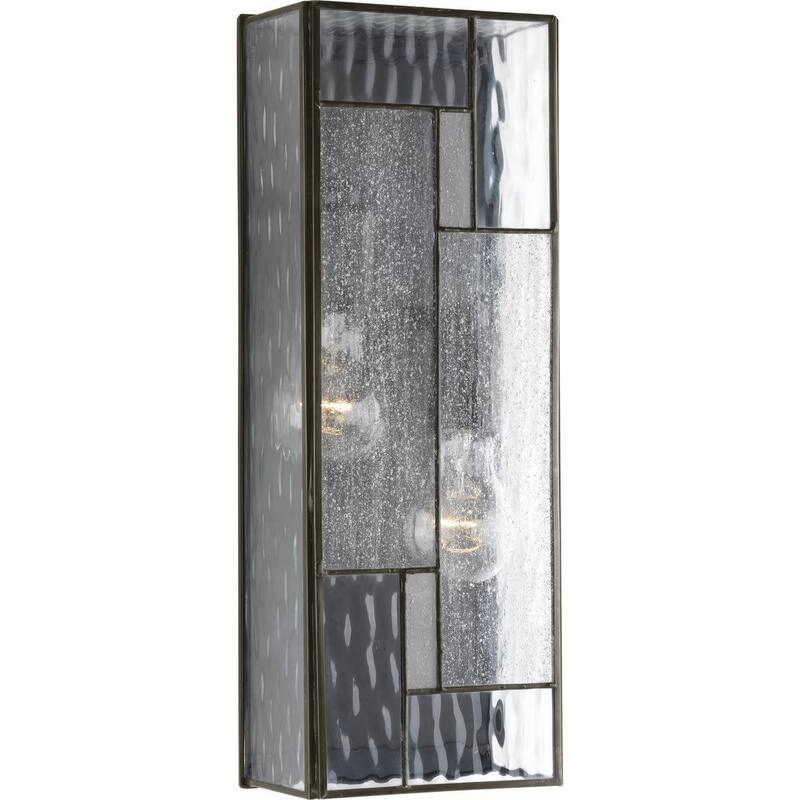 Progress Lighting Geometric 2 Light 6" Wide Outdoor Wall Sconce with