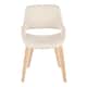 Option Cream Fabric/Natural Wood