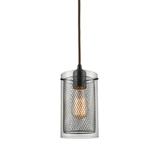 1-Light Fishnet Mesh Hanging Mini Ceiling Pendant Light- 5