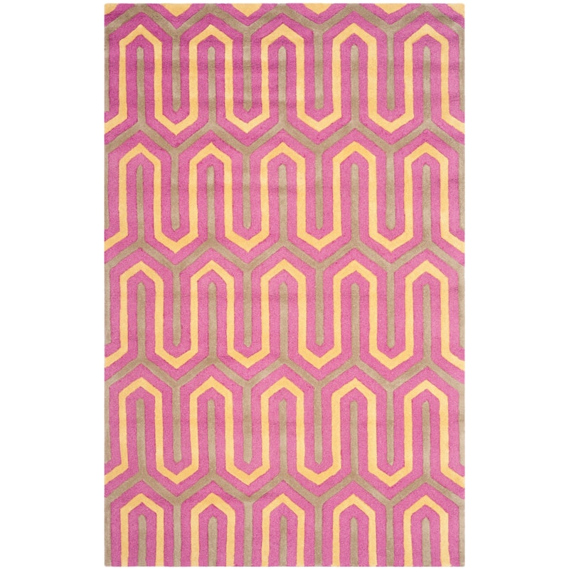 SAFAVIEH, Handmade Cambridge Faiza Modern Moroccan Wool Rug