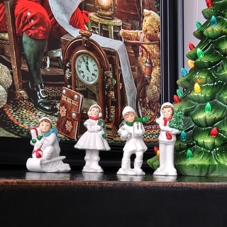 2.5-4.5" Porcelain Winter Children Set of 4