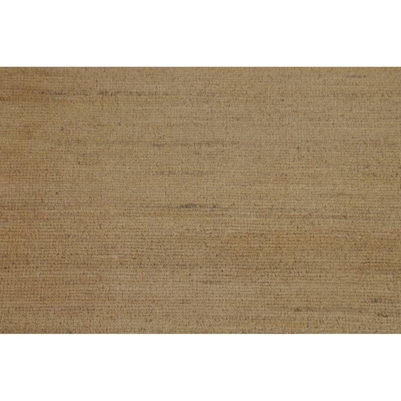 Contemporary Gabbeh Oriental Area Rug Hand-Knotted Solid Wool Carpet - 4'3" x 6'7"