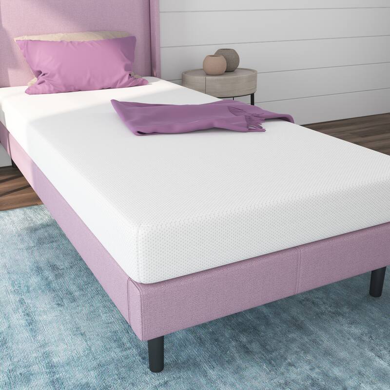 Nap Queen Rainbow 5" Memory Foam Twin Mattress, Pink