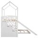 preview thumbnail 13 of 30, Twin over Twin Bunk Bed with Slide, Storage Steps & Playhouse Design