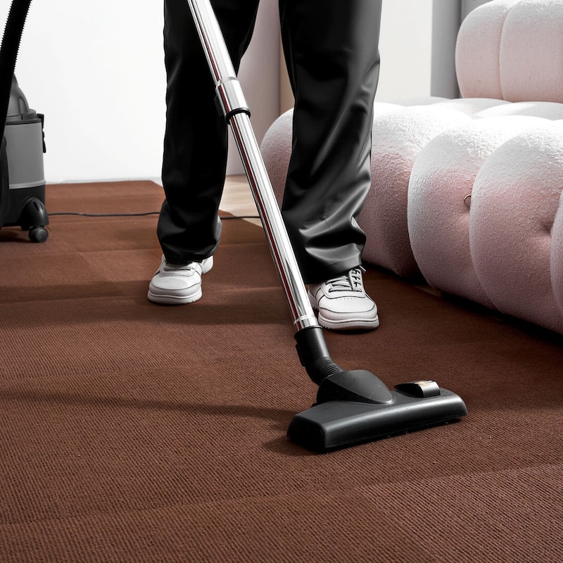 Dark Brown 24x24 Inch Peel and Stick Carpet Tiles Set 80 sq ft Coverage Soft Modular Floor Squares for Home Office