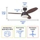 preview thumbnail 26 of 42, Westinghouse Alloy 52-Inch Indoor Ceiling Fan with LED Light Kit