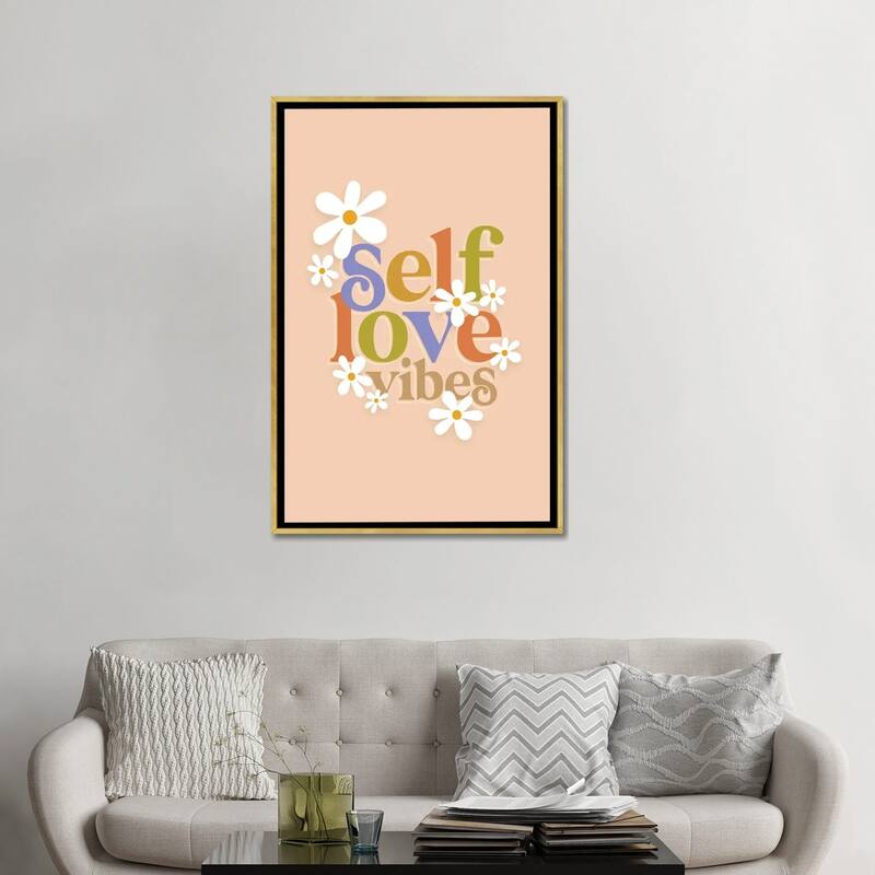 iCanvas "Self Love Vibes" by Dominique Vari Framed