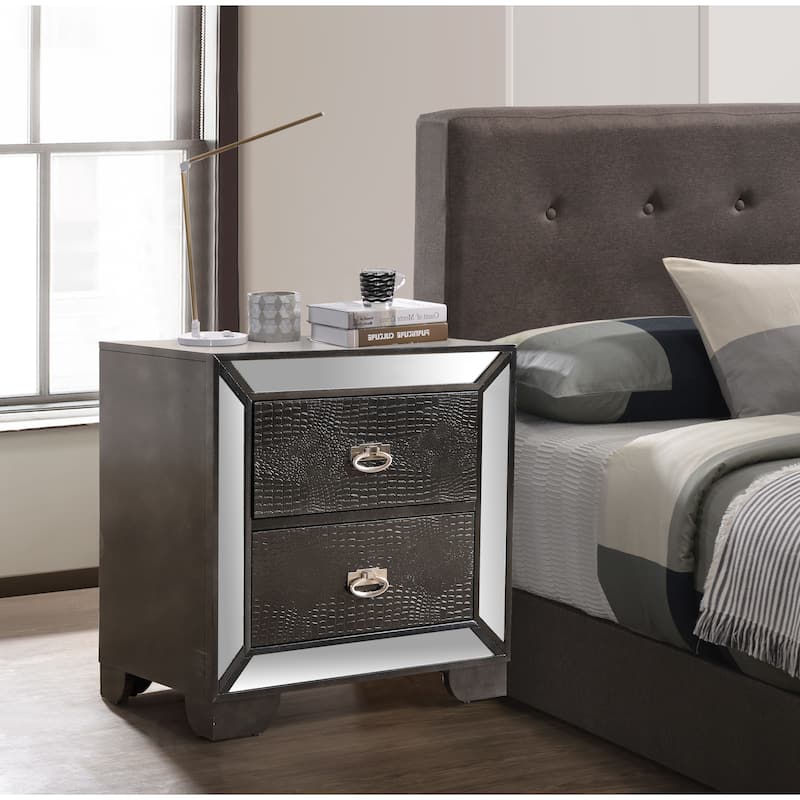 Hollywood Hills 2-drawer Wood Nightstand