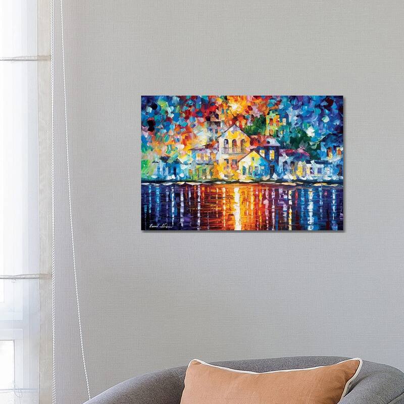 iCanvas "Sleepy Harbor" by Leonid Afremov Canvas Print - 18x26x1.5