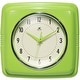 preview thumbnail 13 of 63, Infinity Instruments Retro 9.25-inch Square Wall Clock - 9.25 x 1.875 x 9.5 Apple Green
