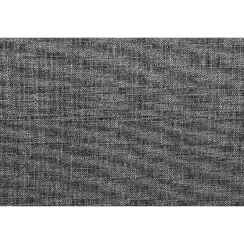 Textured Dark Gray Upholstery Accent Chair, Solid Rubberwood Frame