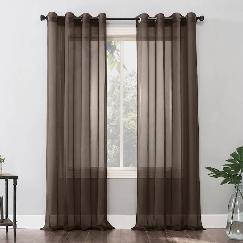 No. 918 Emily Voile Sheer Grommet 1-Piece Curtain Panel, Single Panel