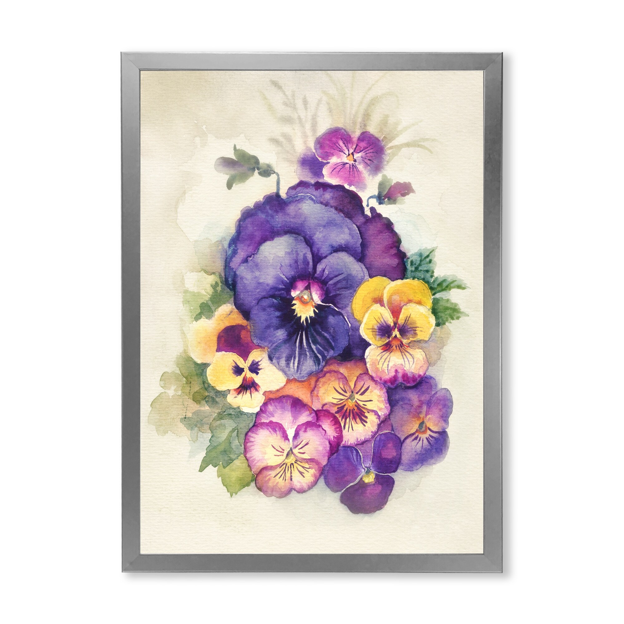 1pc Beautiful Colorful Plants And Flowers Retro Garland Print