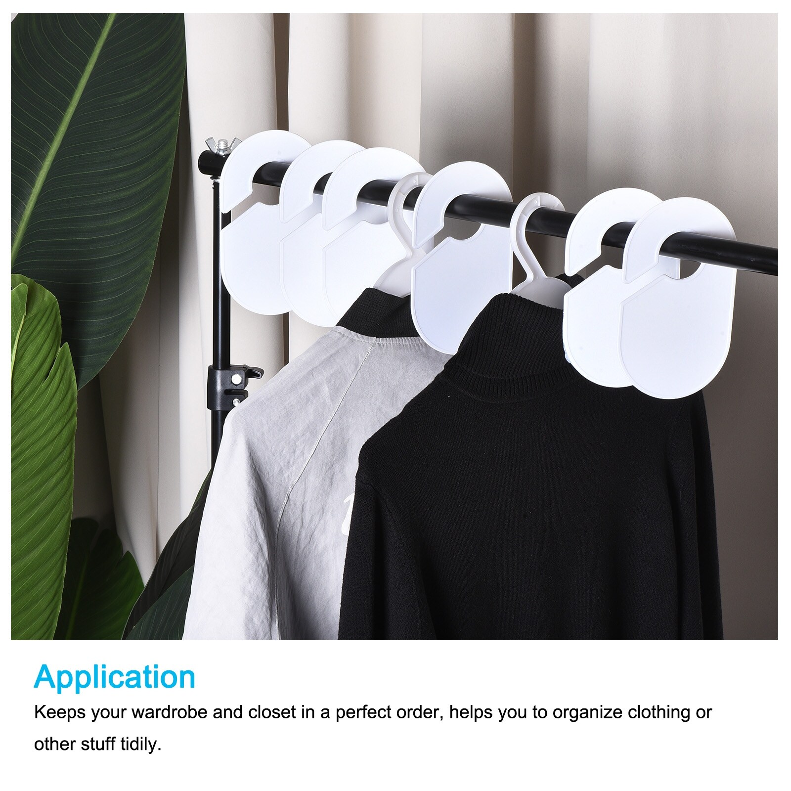 10 Pcs Clothes Dividers Blank Oval Clothing Wardrobe Size