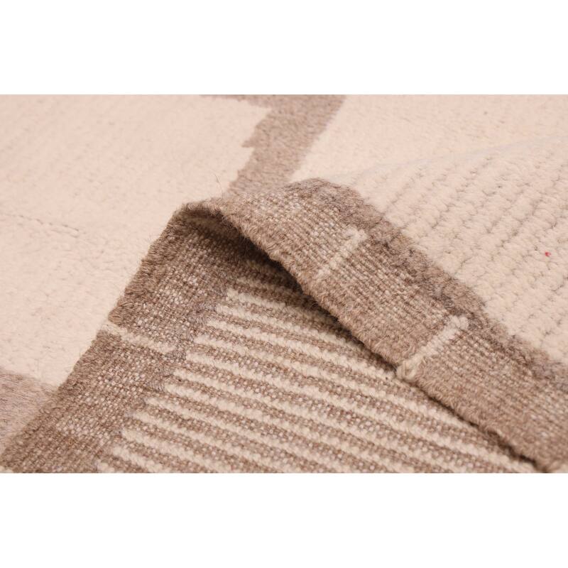 ECARPETGALLERY Hand-knotted Pak Finest Marrakesh Cream Wool Rug - 8'11 x 12'0