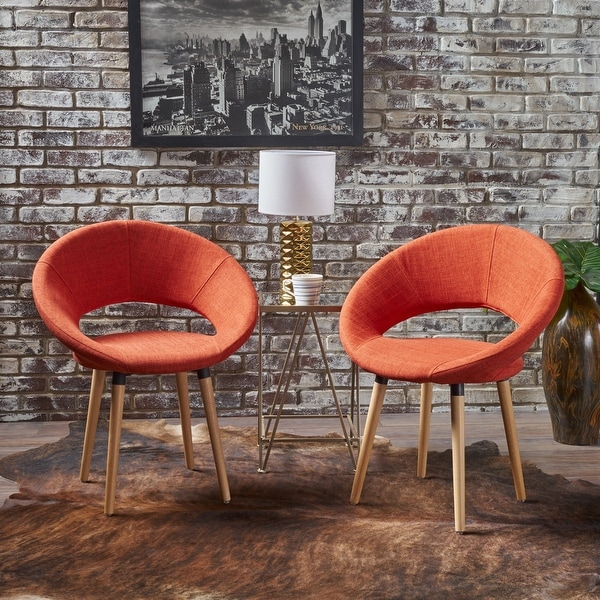 Keegan Modern Fabric Dining Chair (Set of 2) by Christopher Knight Home. Opens flyout.