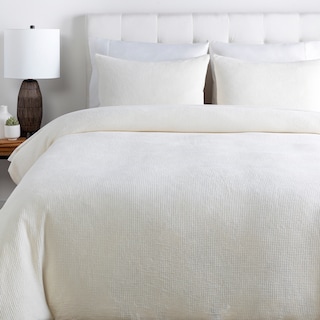 Mahja Waffle Weave Duvet Set