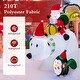 preview thumbnail 7 of 8, Costway 7 FT Tall Inflatable Polar Bear with Penguin Gift Bags & Gift - See Details