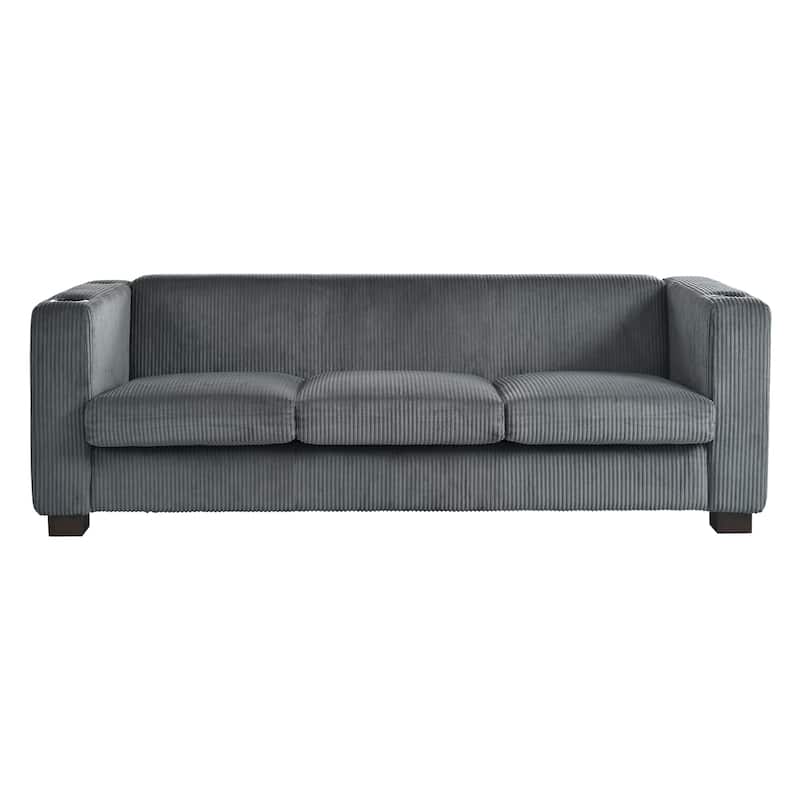 Christopher Knight Home- Dillan Polyester 80-Inch 3 Seater Sofa