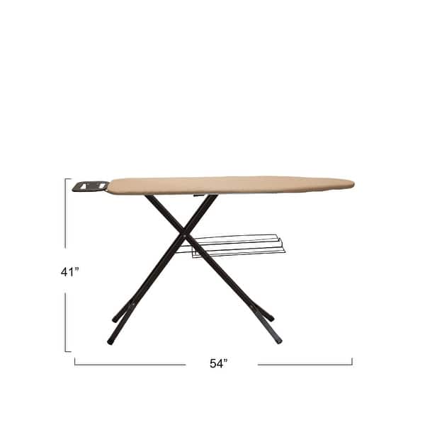 dimension image slide 2 of 4, Household Essentials Ironing Board with Mesh Steel Top - 54.0"L x 14.0"W x 41.0"H