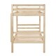 preview thumbnail 42 of 41, Twin over Twin Wooden Bunk Bed,High Guardrail,Ladder,Kids Teens,Dorm