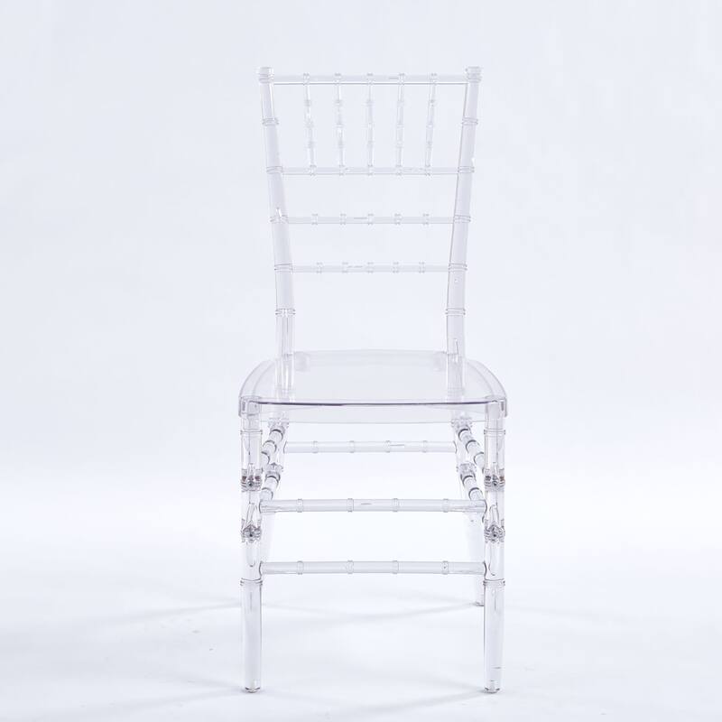 Transparent Plastic Parsons chair Set of 4