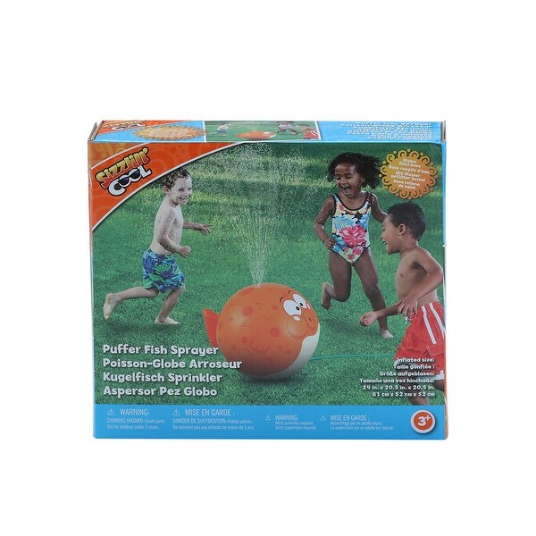 Kids Water Sprinkler Toy Giant Inflatable Water Sprinkler Puffer Fish Lawn Toy 24undefined20.5undefined20.5in Bed Bath Beyond 31846829