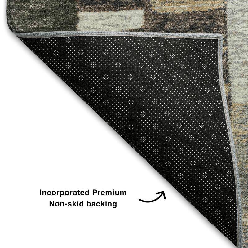 Premium Washable Super Soft Modern Patchwork Mayfield Rug