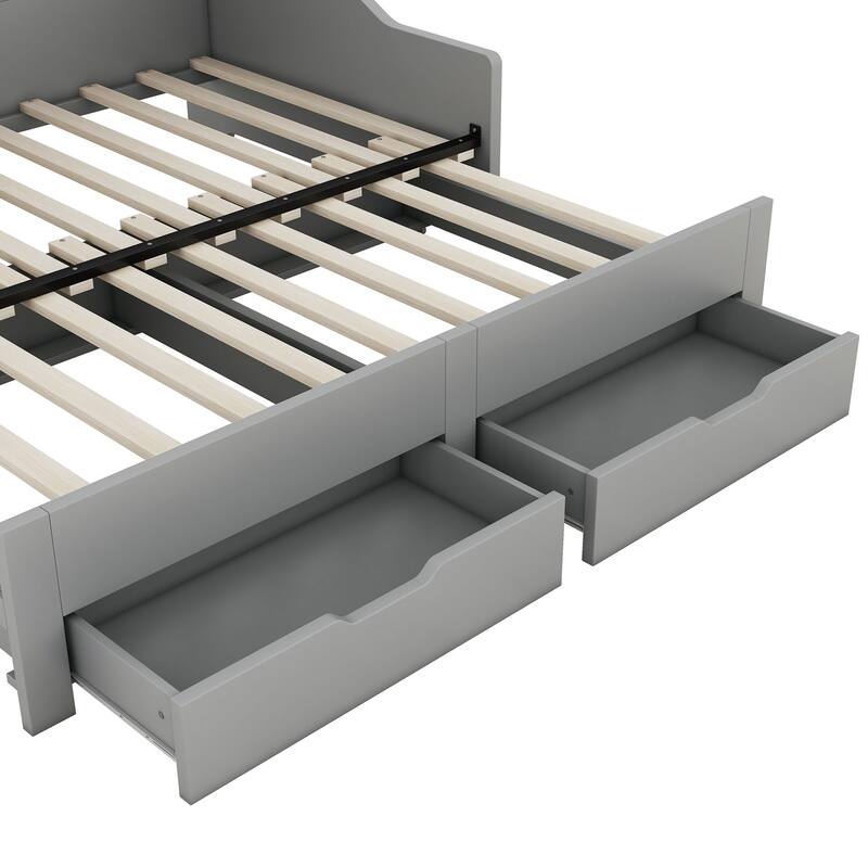 Twin to King Size Daybed Frame with Storage