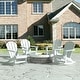 preview thumbnail 1 of 6, Laguna Hdpe All Weather Outdoor Patio Rocking Chair (Set of 4) White