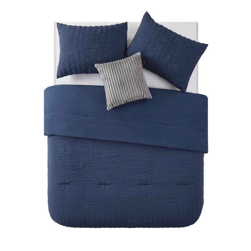 Olivia & Finn Kids Seersucker Stripe Comforter Set On Sale Bed Bath