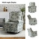 preview thumbnail 41 of 52, Roderich Farmhouse Floral Print Swivel Rocker Recliner with Rolled Arms by HULALA HOME