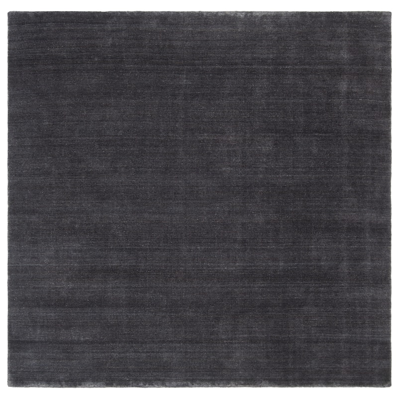 SAFAVIEH Handmade Himalaya Jessika Modern Wool Rug - 6' Square - Black - Square