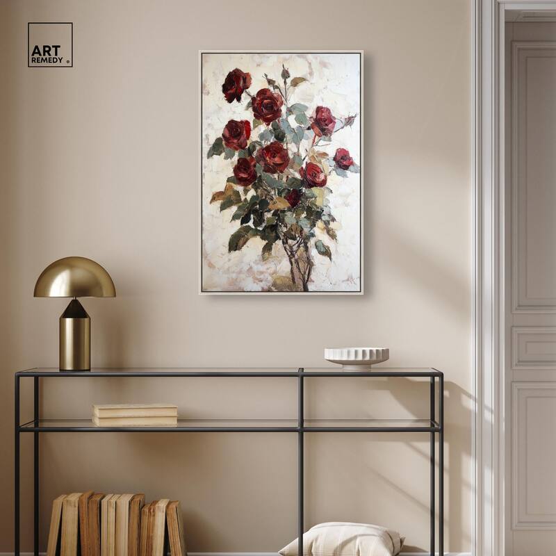 Velvet Vermilion II Canvas by Art Remedy
