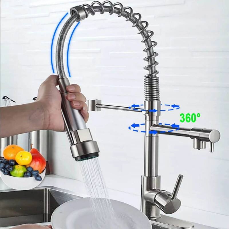 Kitchen Sink Faucet with Sprayer