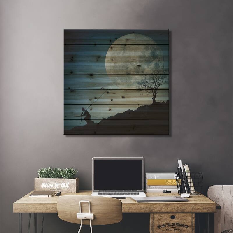 The Dreamer Print On Wood by Final Toto - Multi-Color