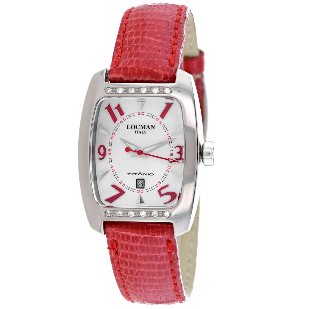 Locman Women's Diamond Classic White Dial Watch - 483F0MWF - 6 (36)