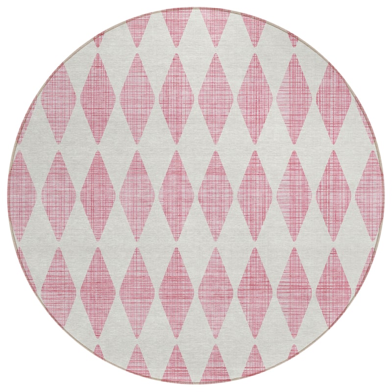 Machine Washable Indoor/ Outdoor Chantille Diamonds Rug