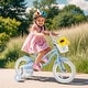 preview thumbnail 8 of 16, Kids Bike with Training Wheels and Basket for Ages 3-8 Boys Girls 14-Inch - Light-Blue