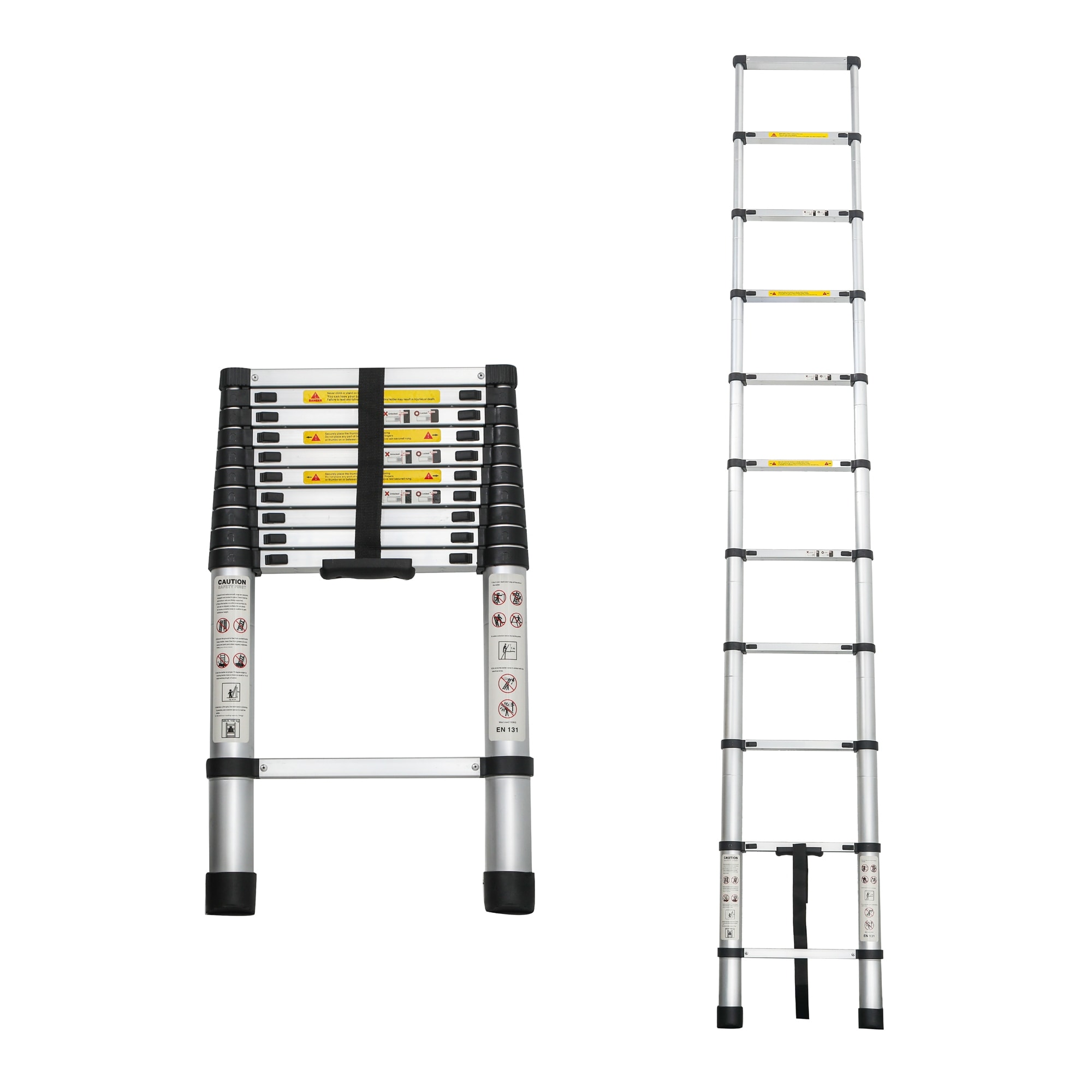 10.5FTFT Portable Multi-Purpose Aluminum Telescopic Extension Ladder