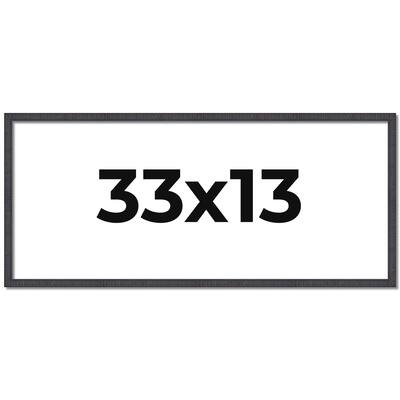 33x13 Frame Brown Solid Wood Picture Frame - Complete Modern Photo