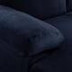 Velvet Upholstered L-Shape Sectional Sofa