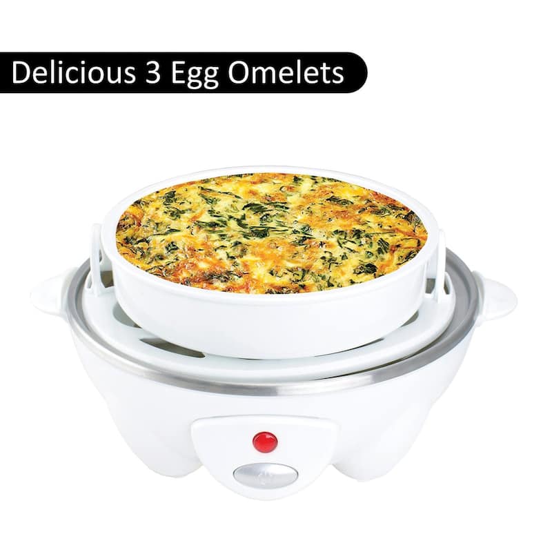 7 Egg Cooker with Auto Off in Egg Shell