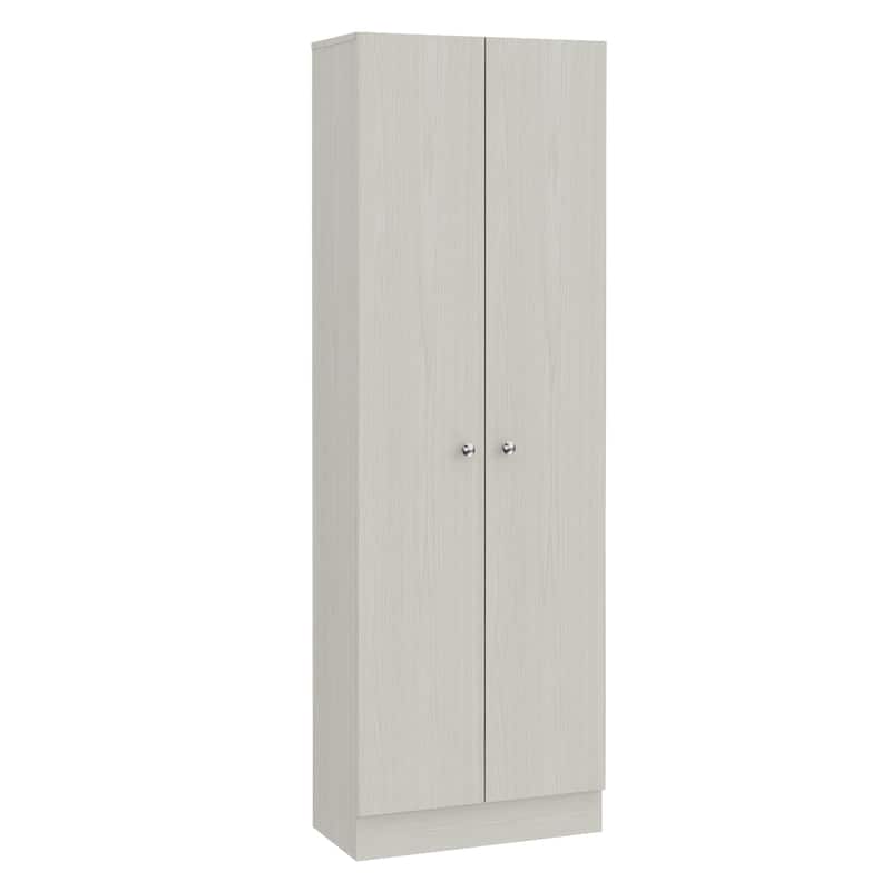 Storage Cabinet Pipestone Double Door And Pearl Finish