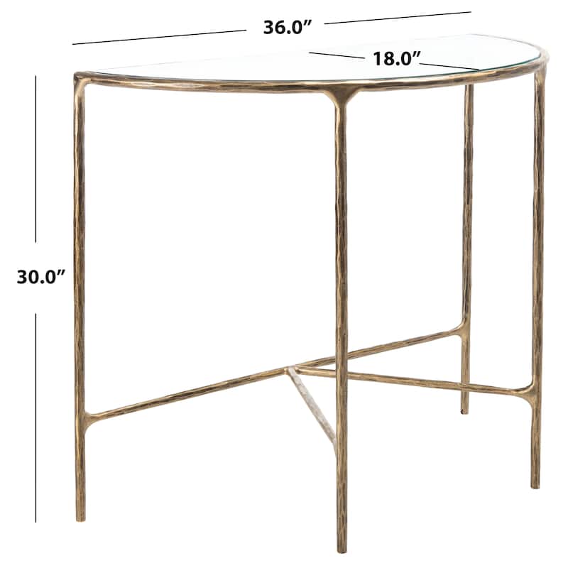 SAFAVIEH Couture Constanca Forged Metal Console Table - 36" W x 18" L x 30" H - 36"W x 18"D x 30"H