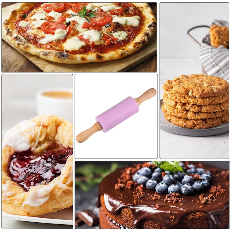3pcs Silicone Rolling Pins for Baking 23.5cm x 4.2cm